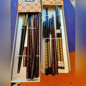Wakasa Nuri Chopsticks (8 Sets) And 4 Rests